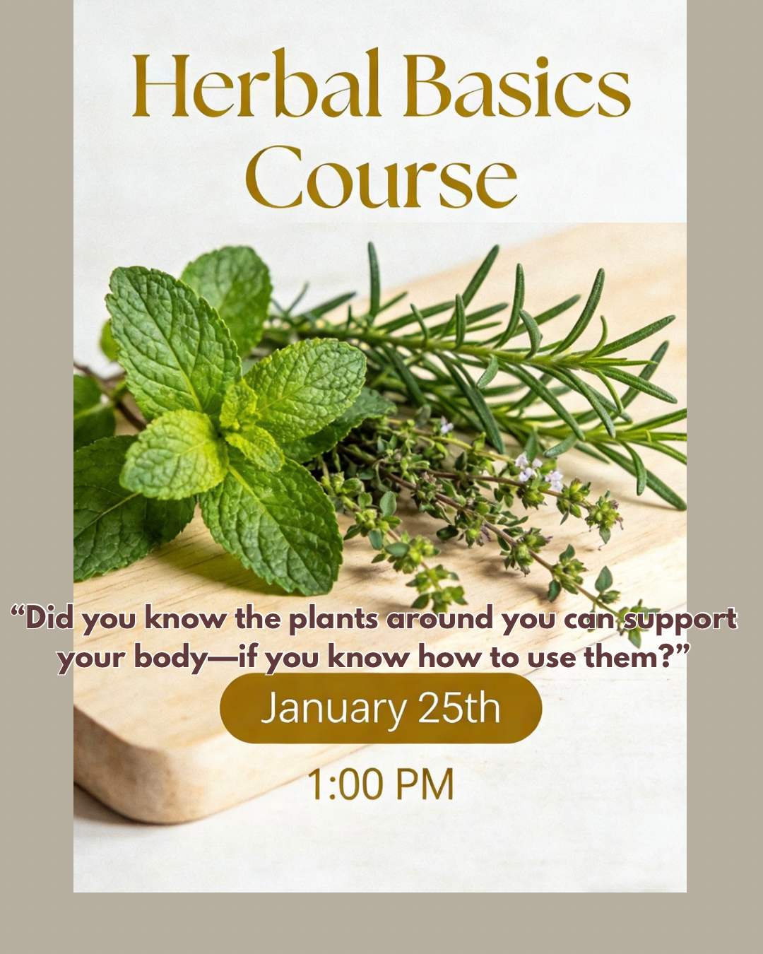 Herbal Basics Course