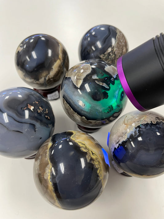 Volcano Agate Sphere