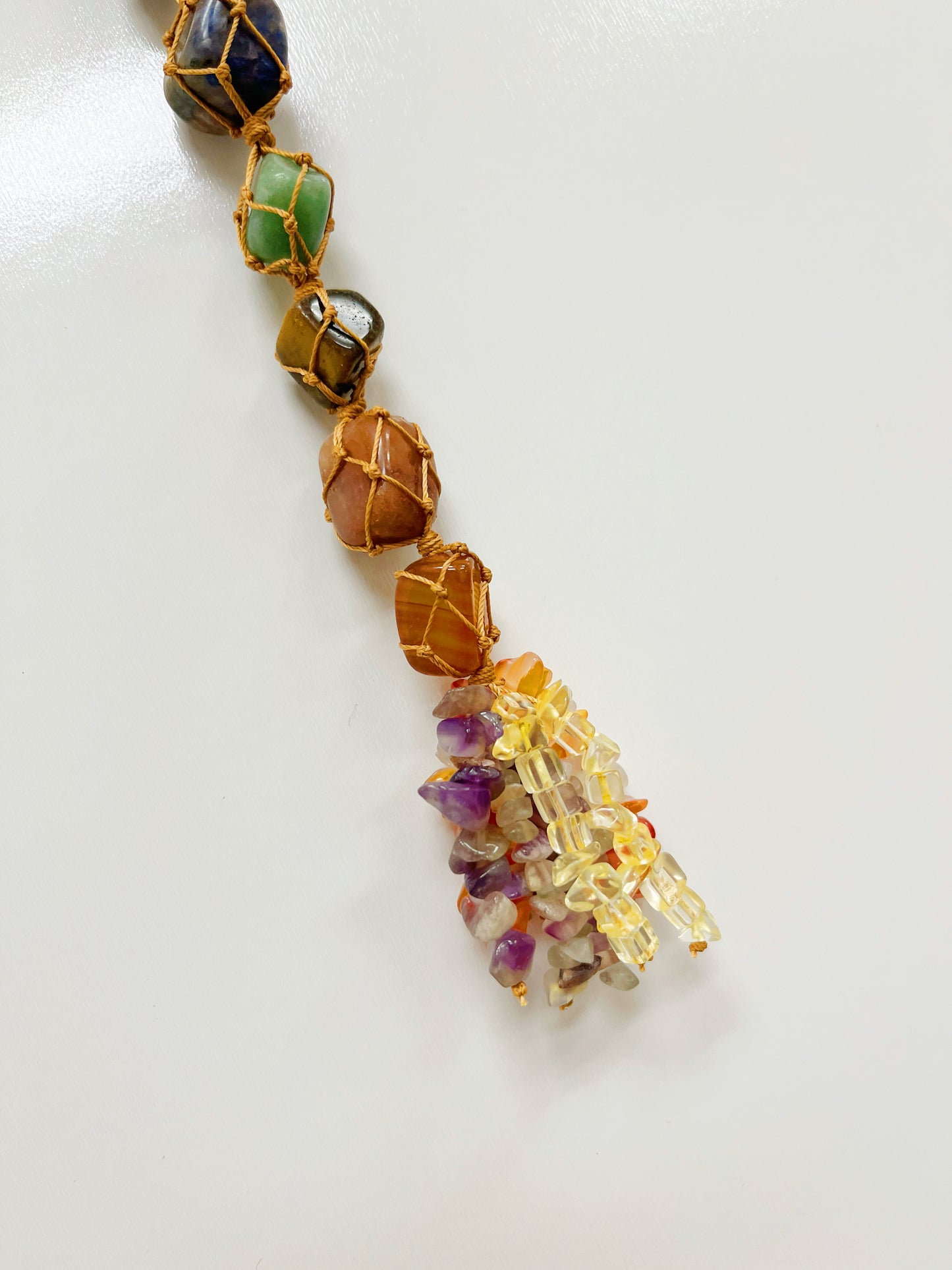 7 chakra Sun Catcher wire wrapped