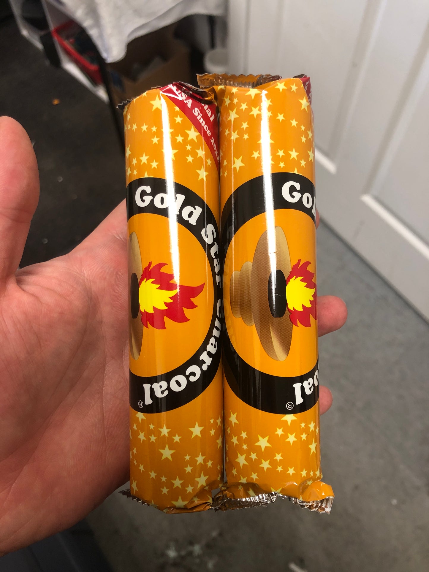 Charcoal resin Gold Star