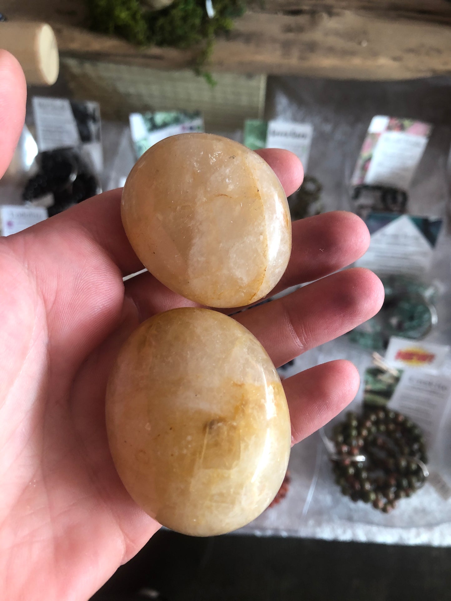 Golden Healer Quartz Palmstones