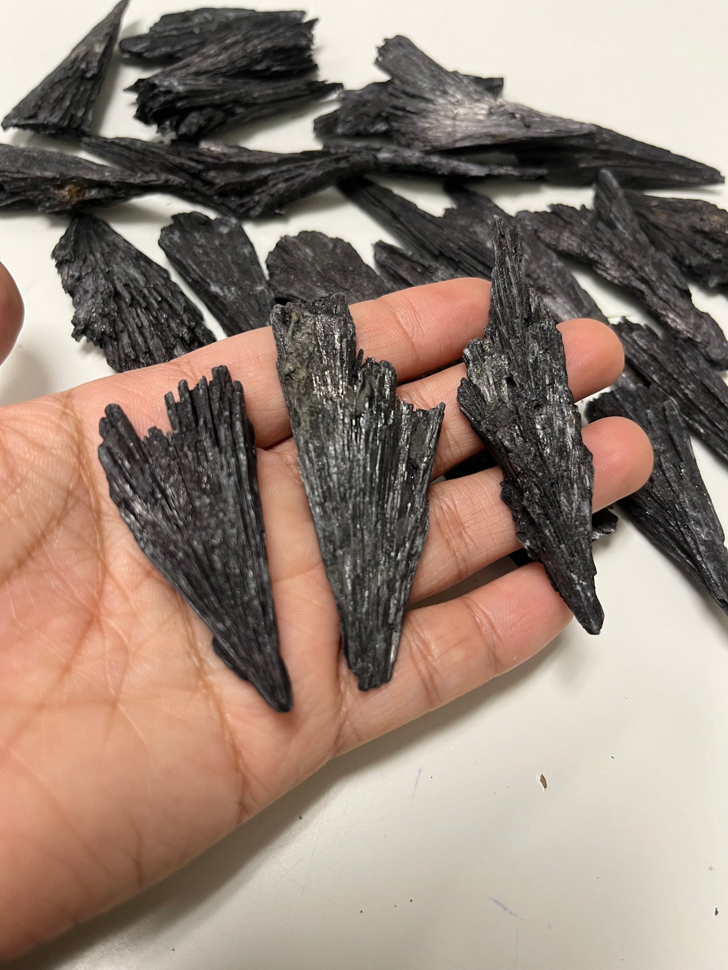 Black Kyanite Tumbled