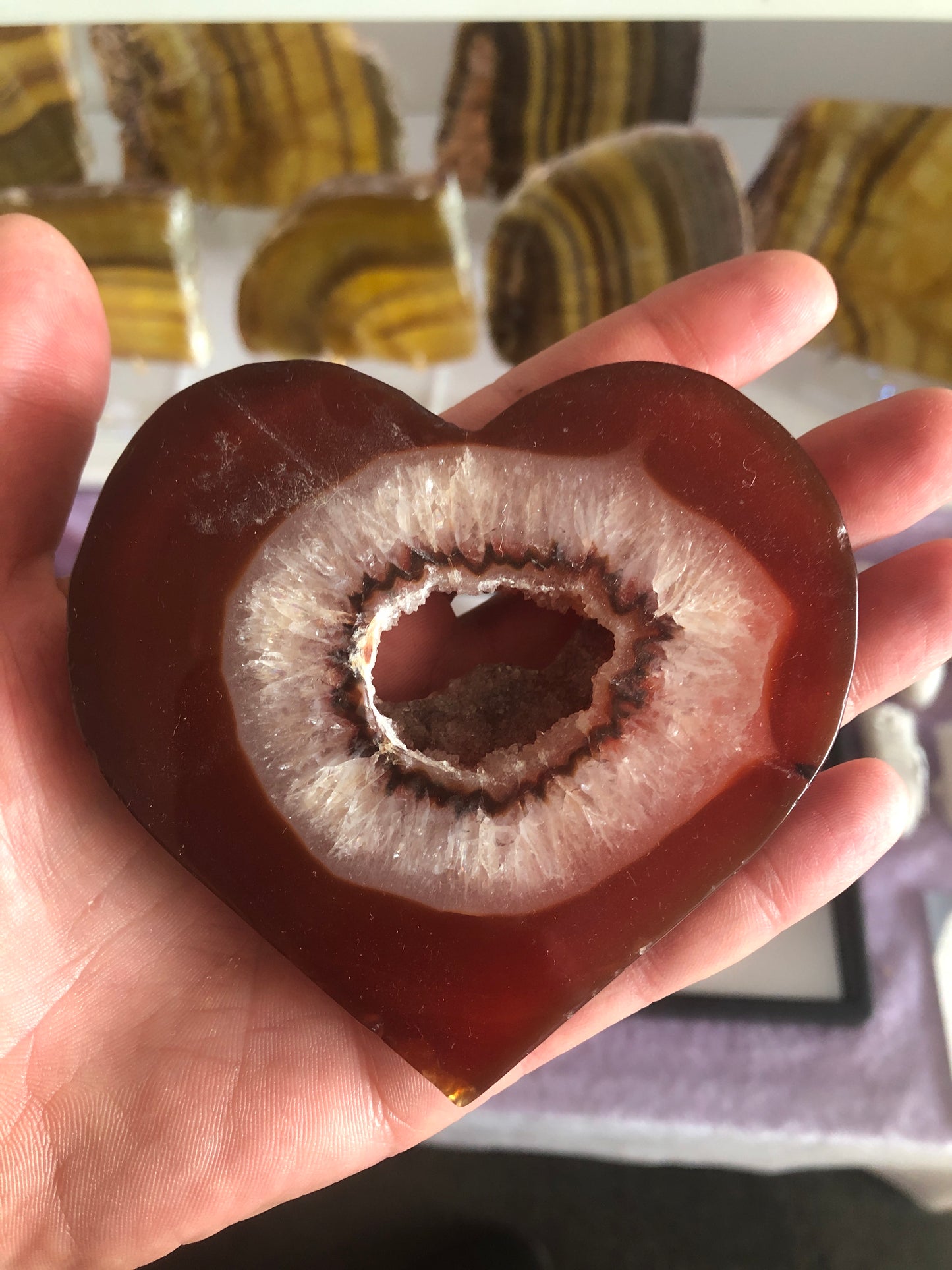 Carnelian Heart Slabs