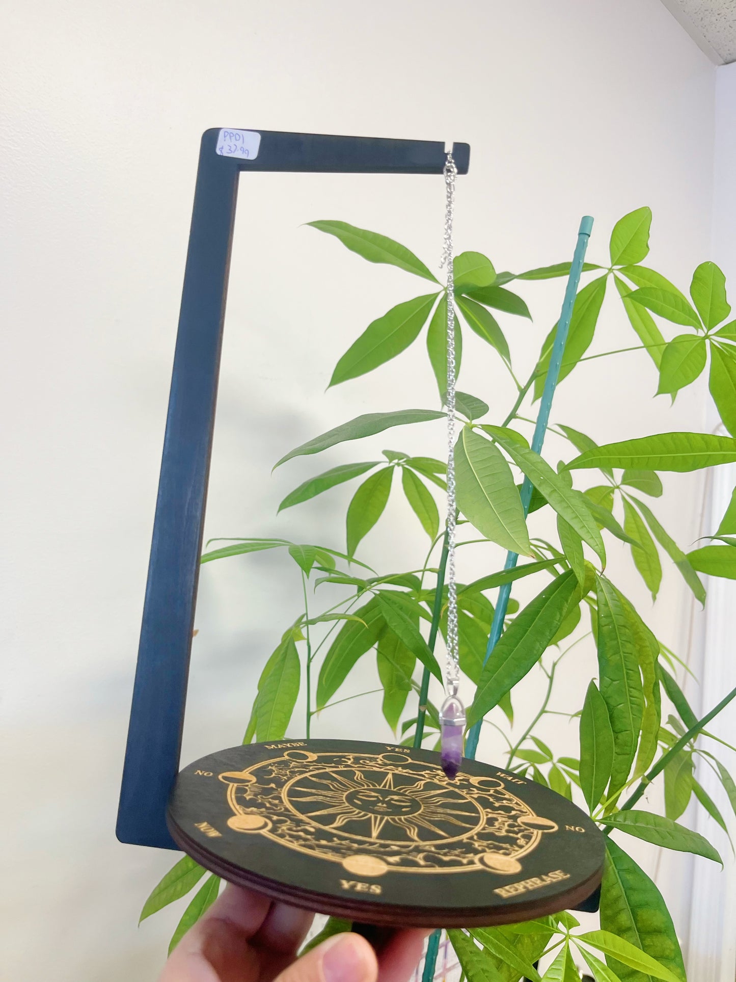 Pendulum Stand With Amethyst Pendulum