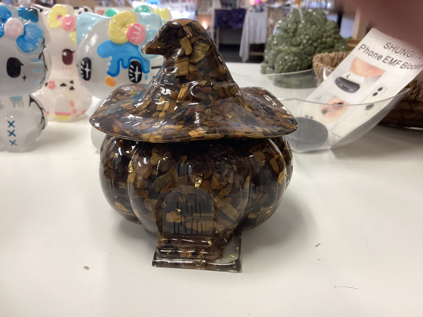 Resin Chip Pumpkin Box