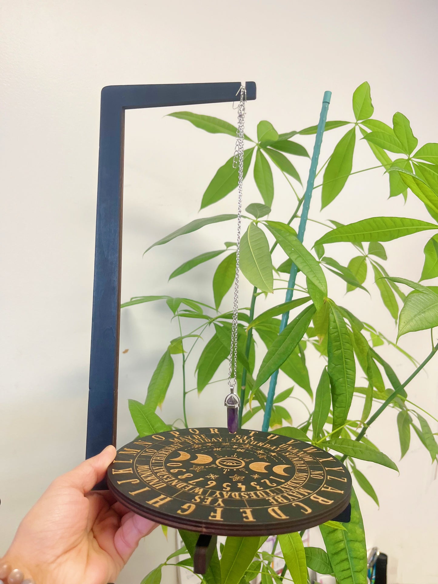 Pendulum Stand With Amethyst Pendulum