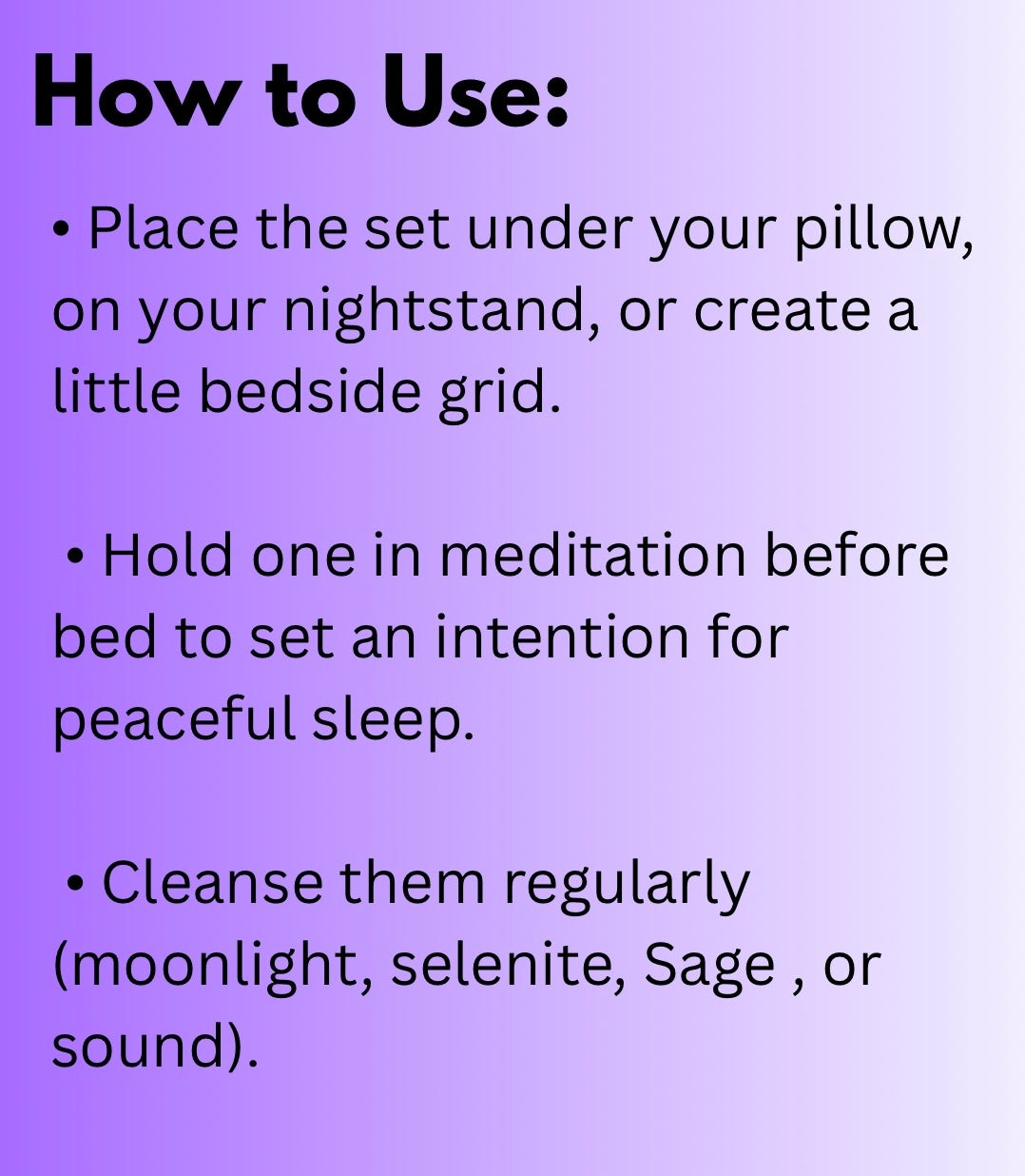 Sleep and Stress Crystal Kit
