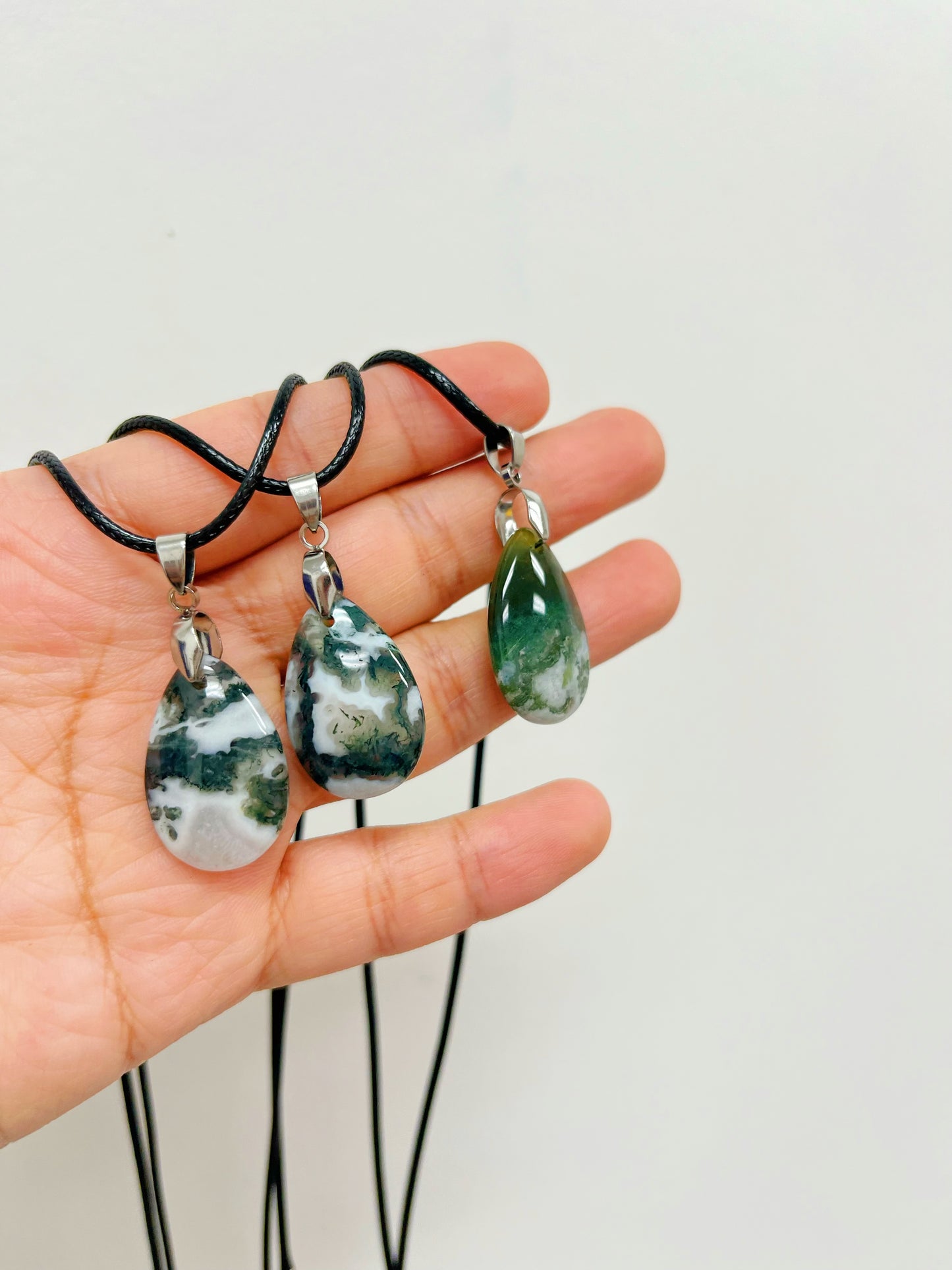 Jade Moss agate necklace