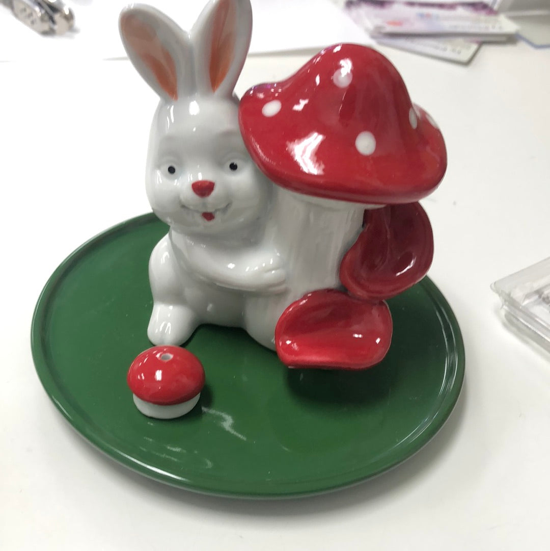 Ceramic Mushroom and Rabbit Backflow Burners