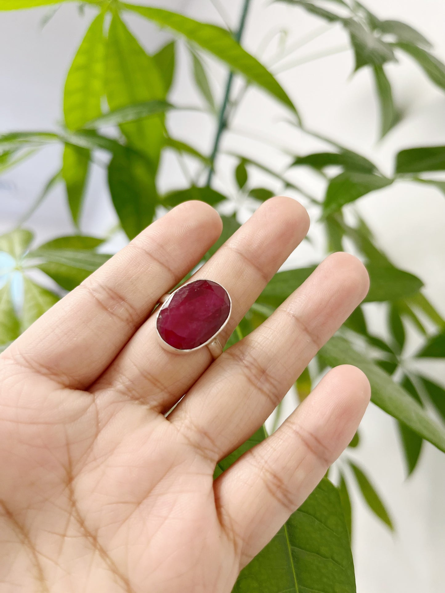 Ruby sapphire emerald Sliver ring