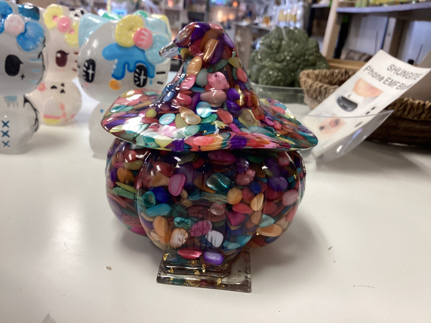 Resin Chip Pumpkin Box