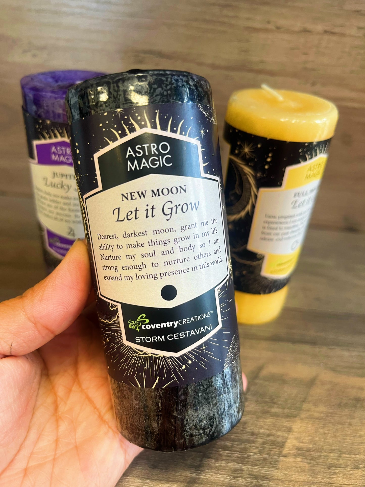 Intention candle Blessed Herbal Pillar Candles