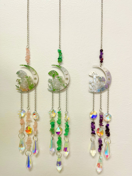 Mushroom Moon Suncatcher