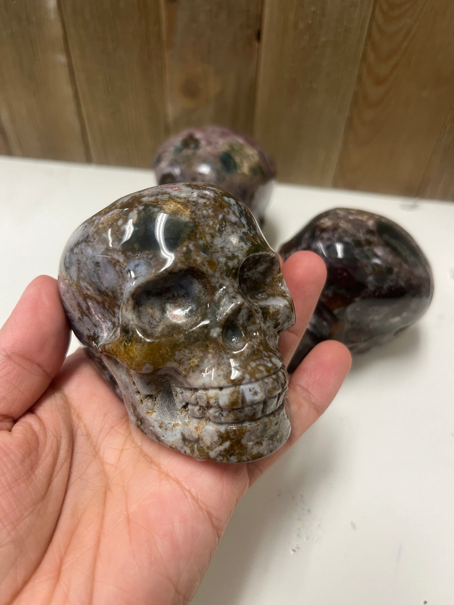 Ocean Jasper Skulls