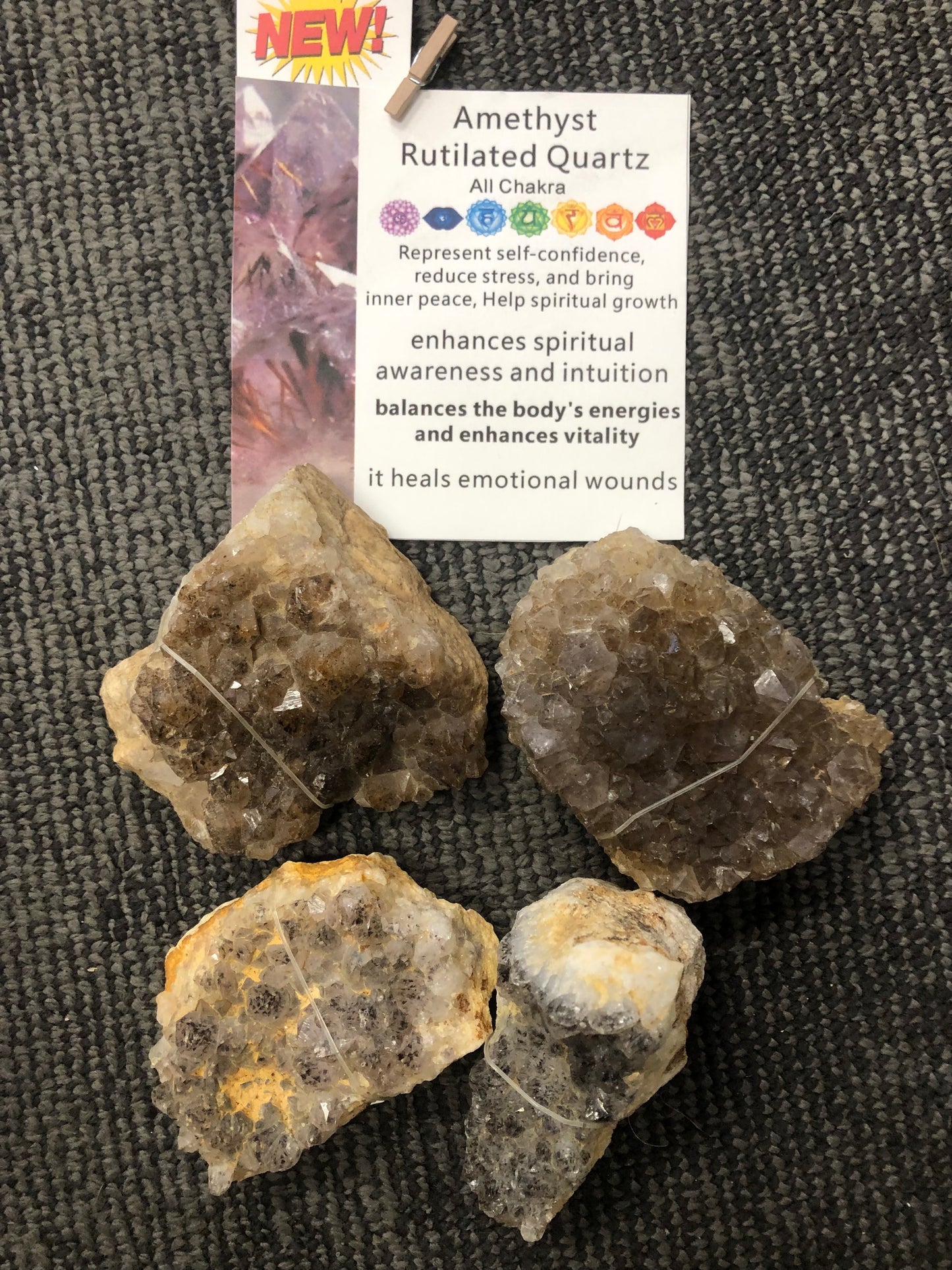 Amethyst Rutilated Quartz