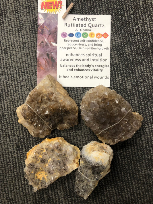 Amethyst Rutilated Quartz