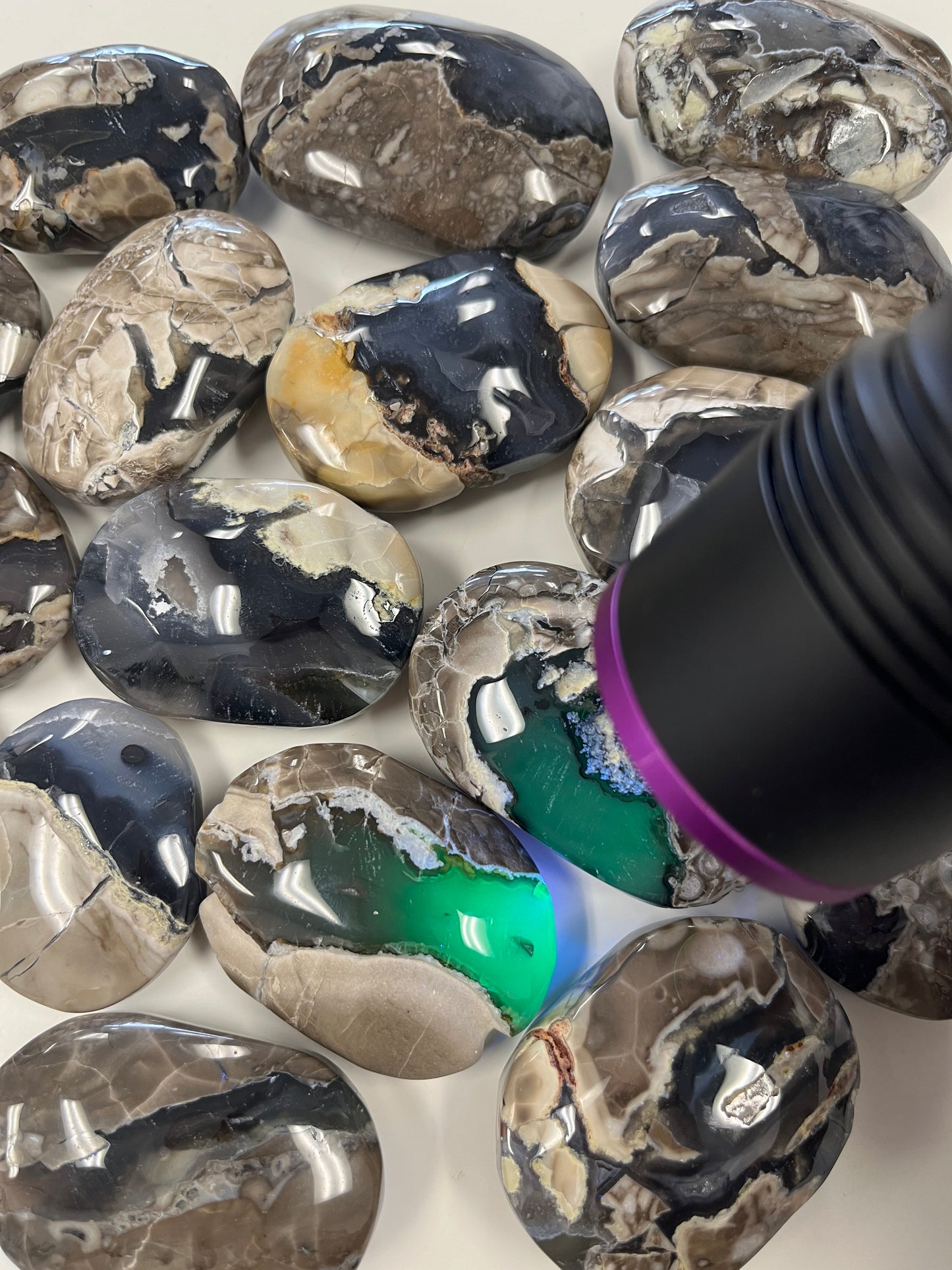 Volcano Agate Plam Stone