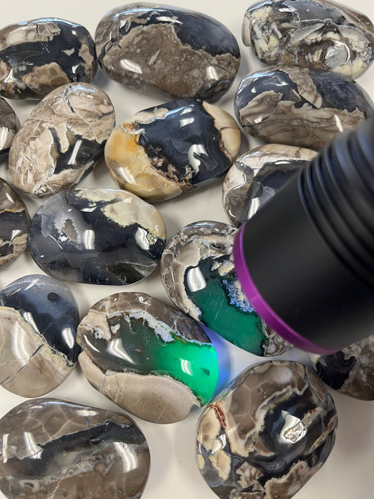 Volcano Agate Plam Stone