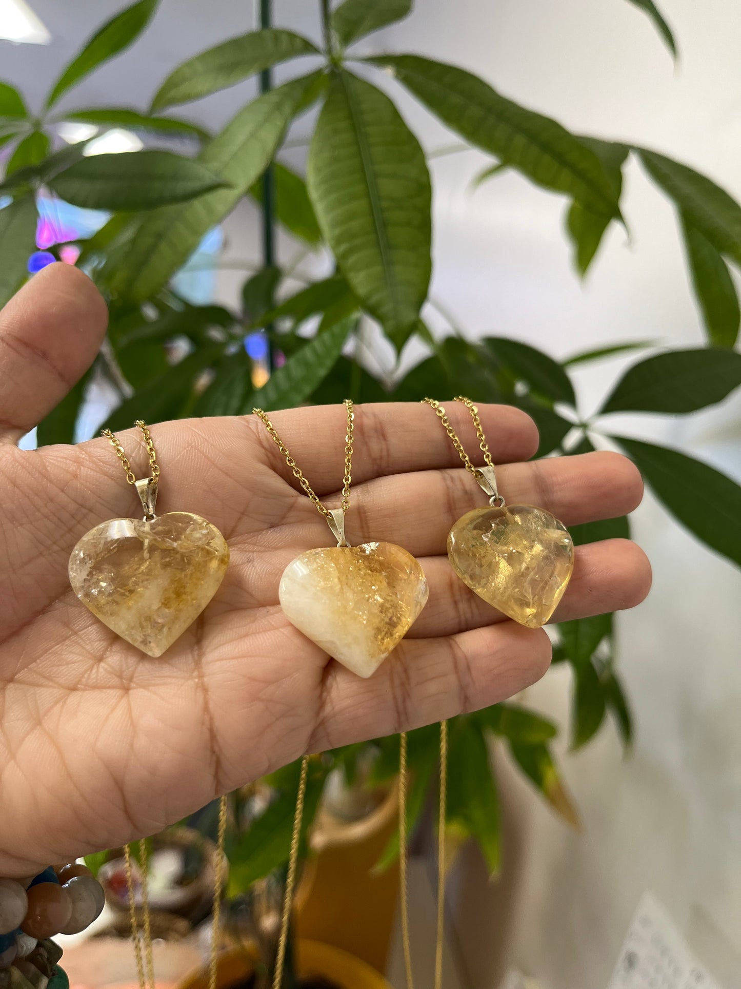 Citrine Heart Necklace