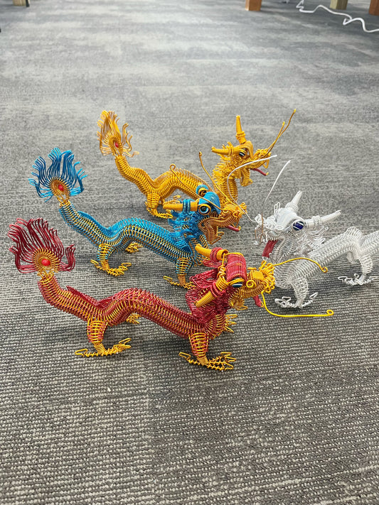 Handmade Wire Wrapped Dragons
