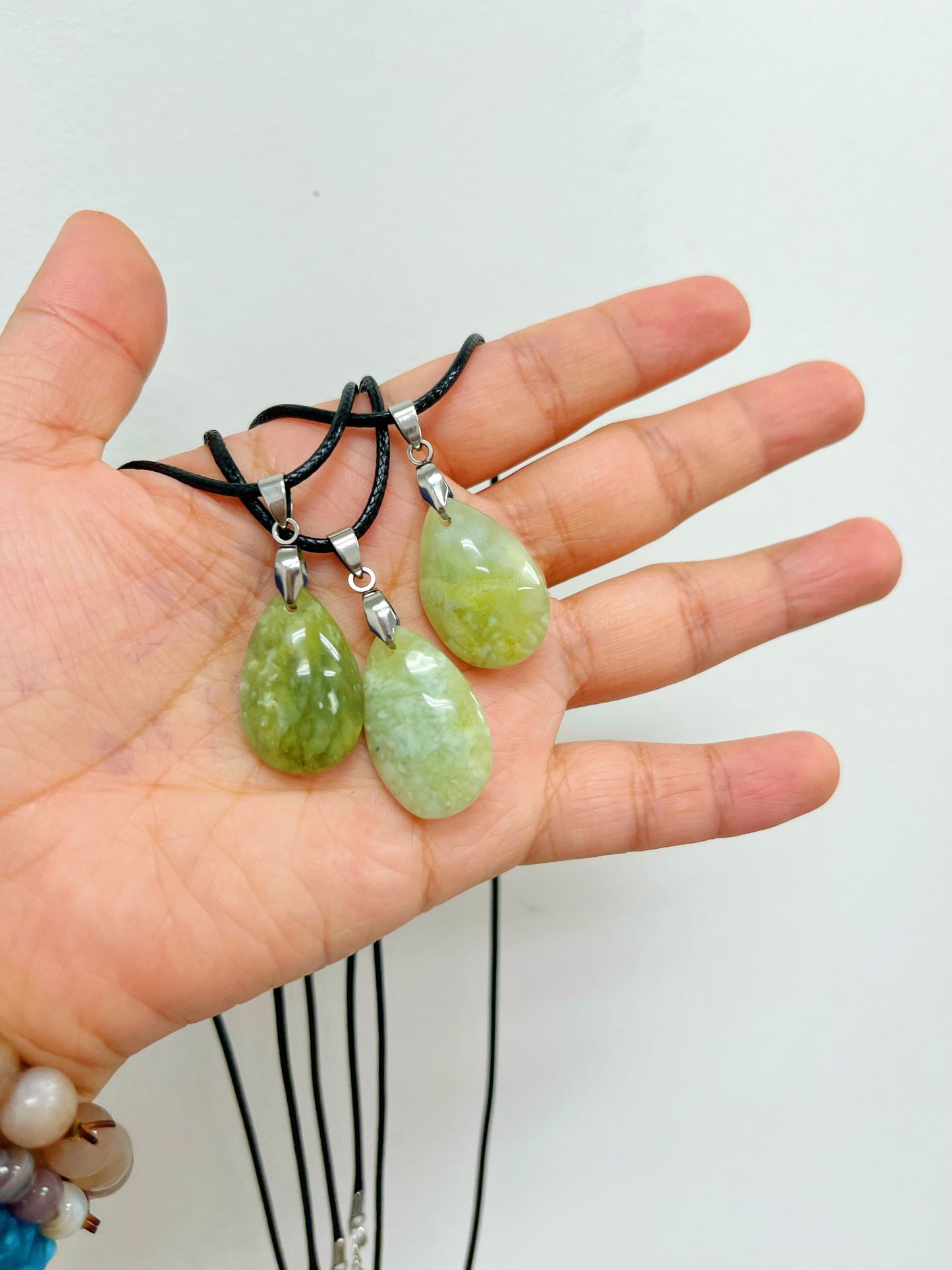 Jade Moss agate necklace