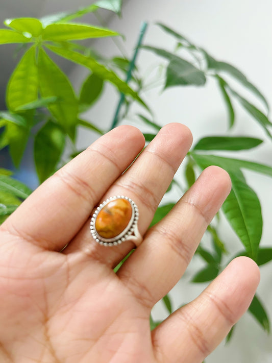 Sponge Coral Sliver Ring