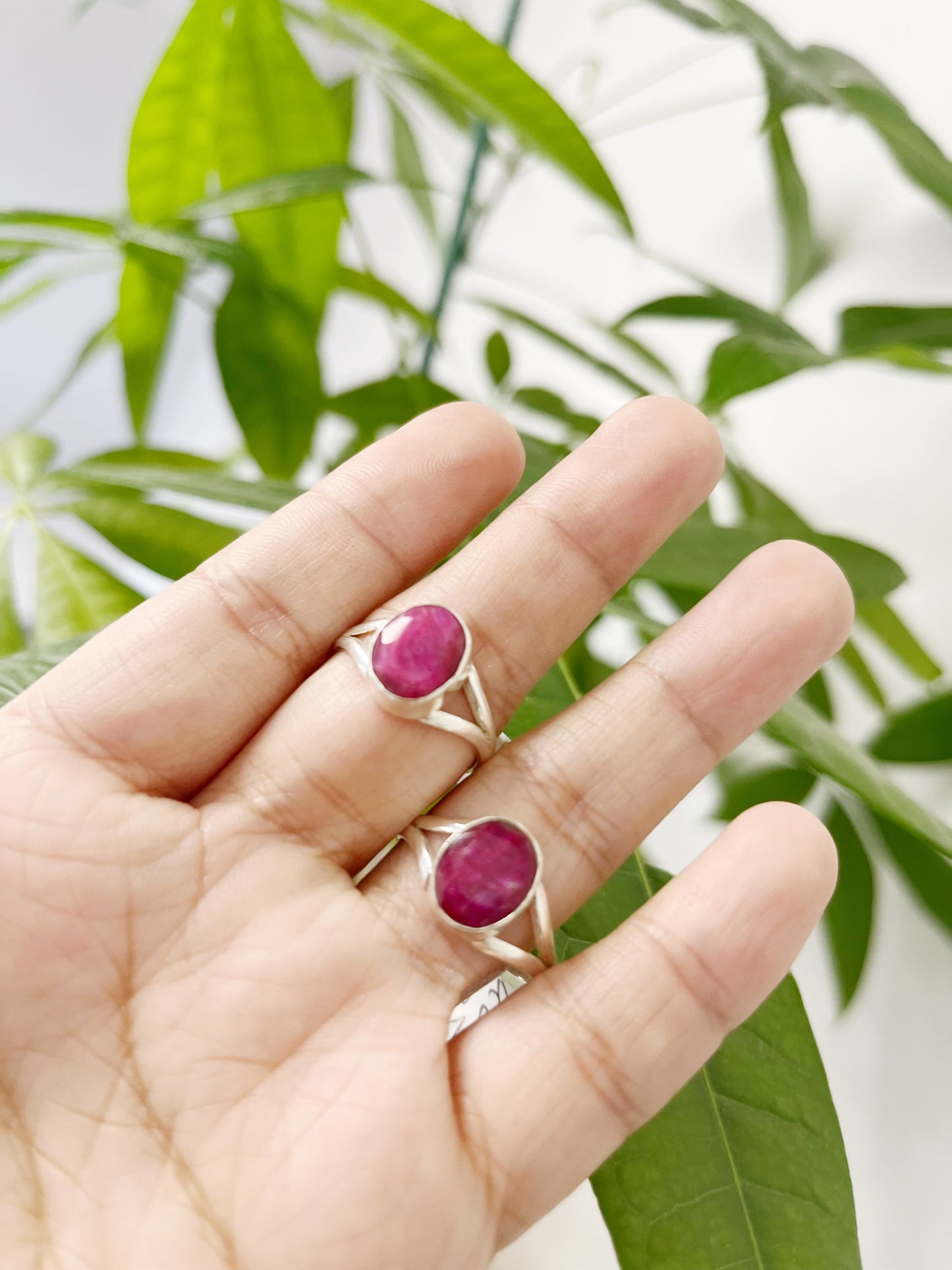 Ruby sapphire emerald Sliver ring