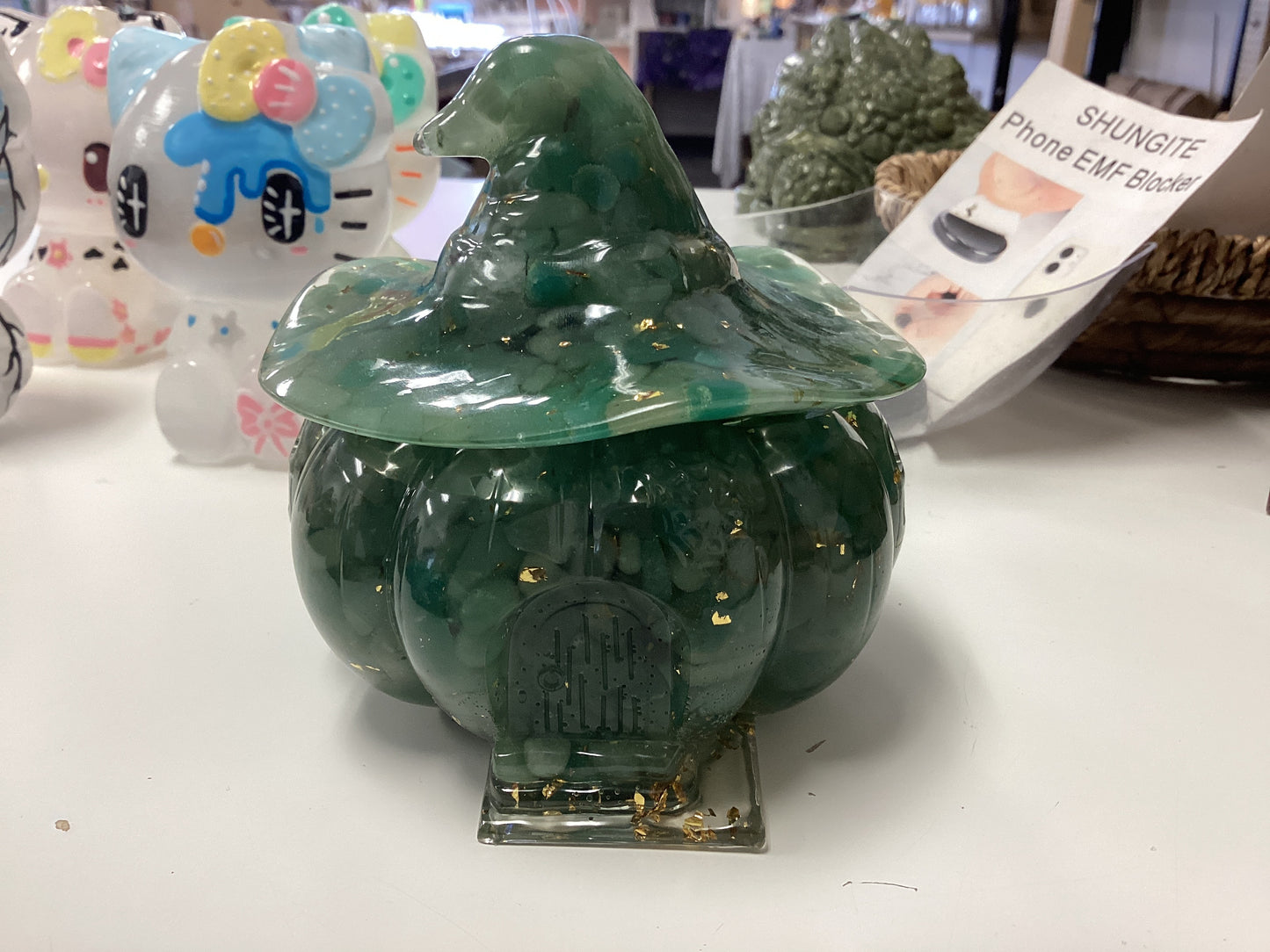 Resin Chip Pumpkin Box