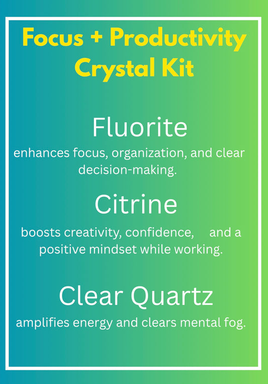 Focus and Productivity Crystal Kit