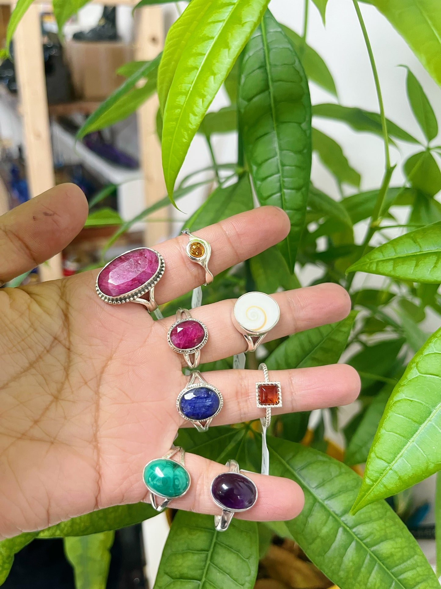 Gemstone Sliver ring