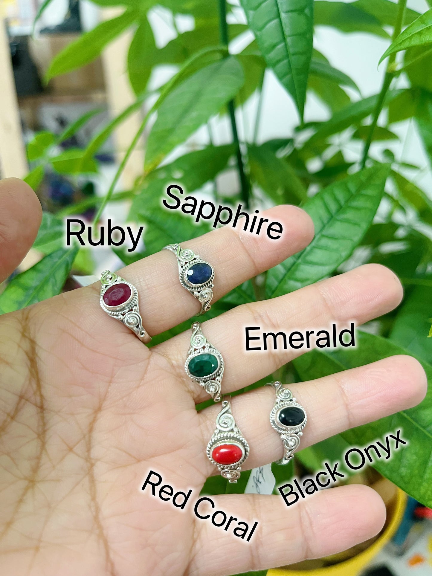 Sterling Sliver Gemstone Ring