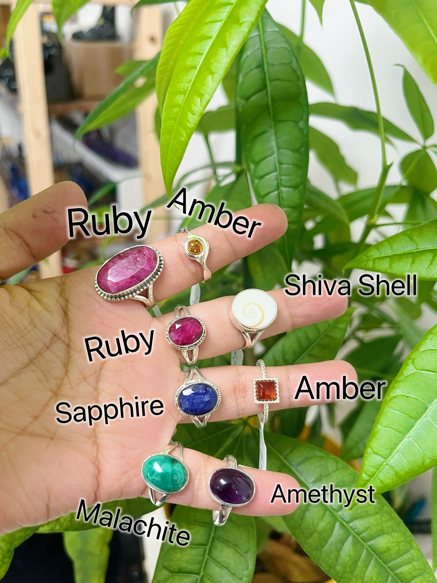 Gemstone Sliver ring
