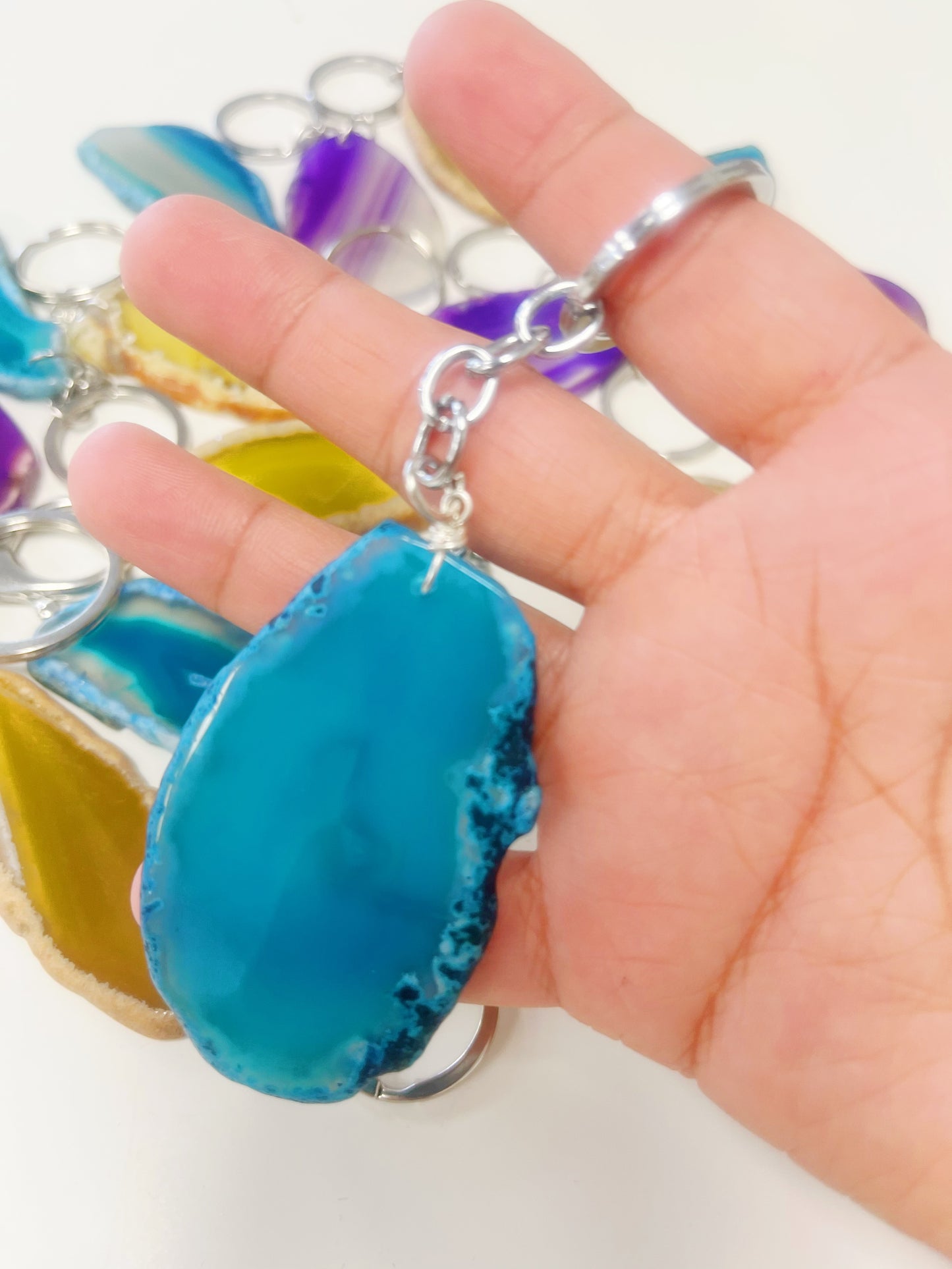 7 Chakra Agate slice