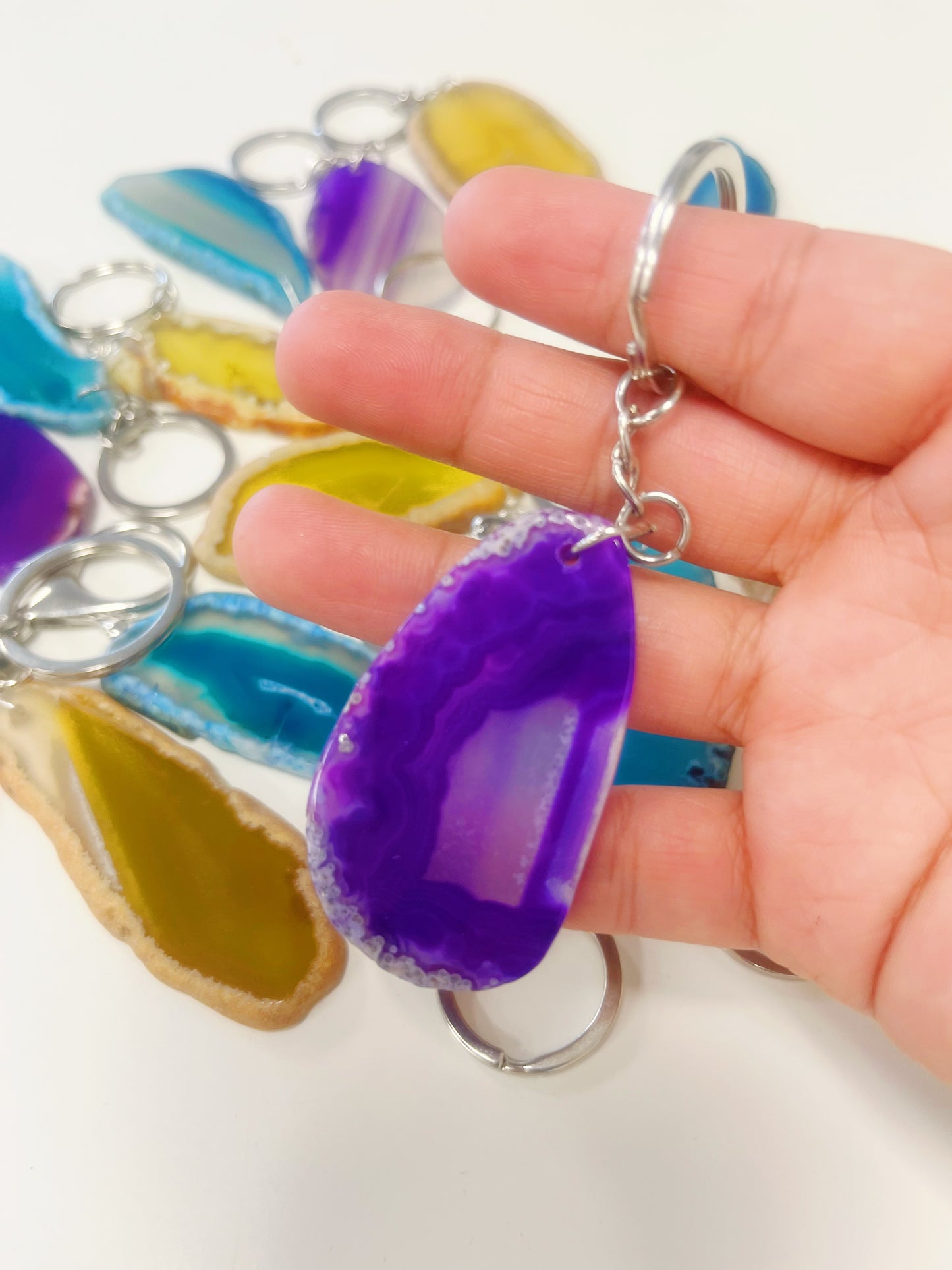 7 Chakra Agate slice