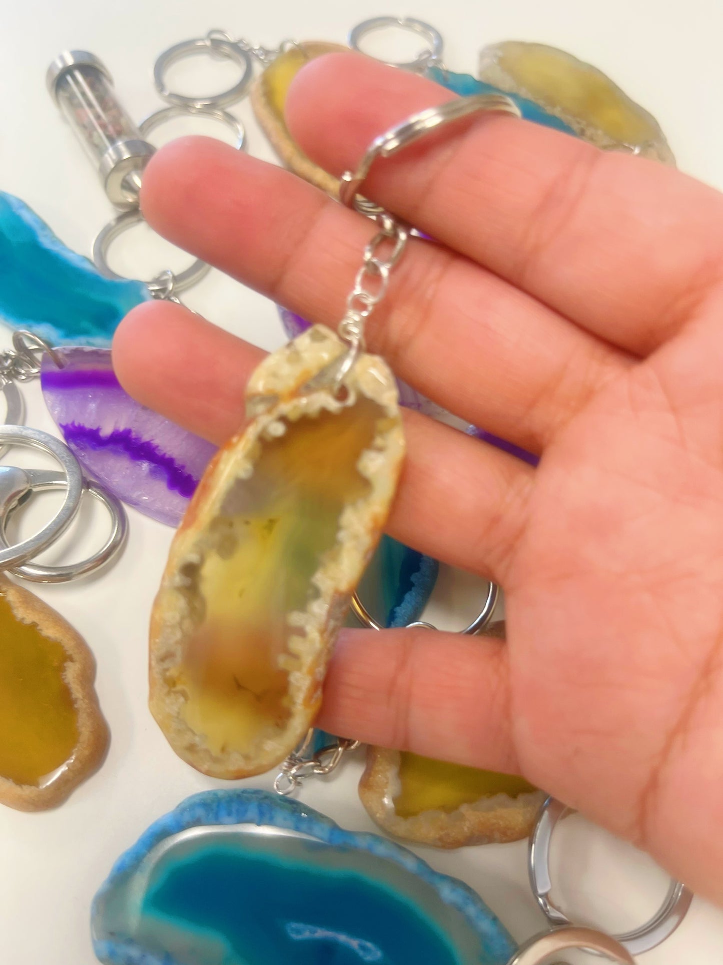 7 Chakra Agate slice
