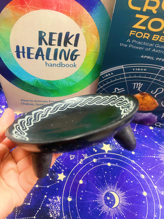 Black Celtic Smudge Bowl