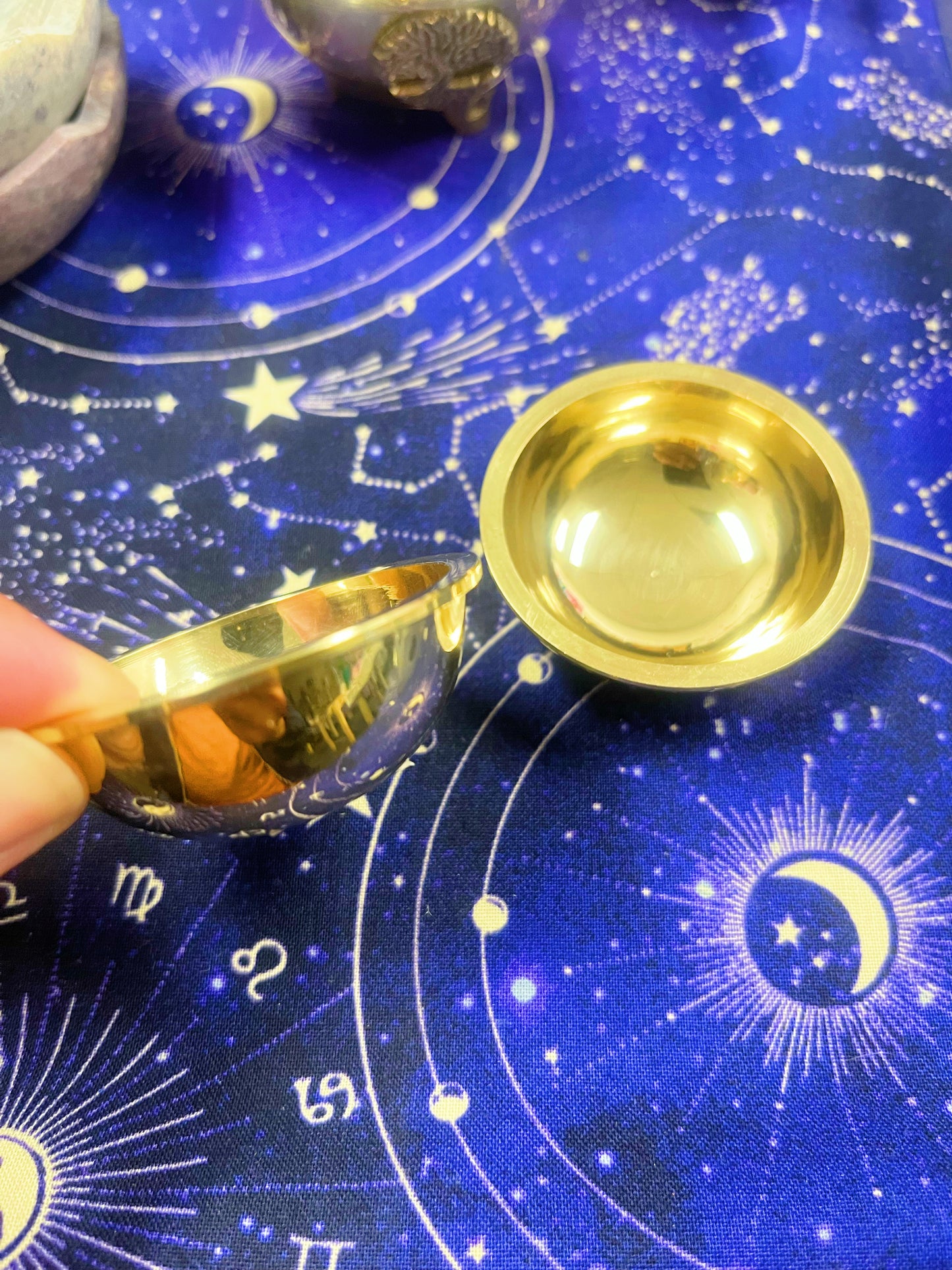 Brass Bowl Smokeless Resin Burner