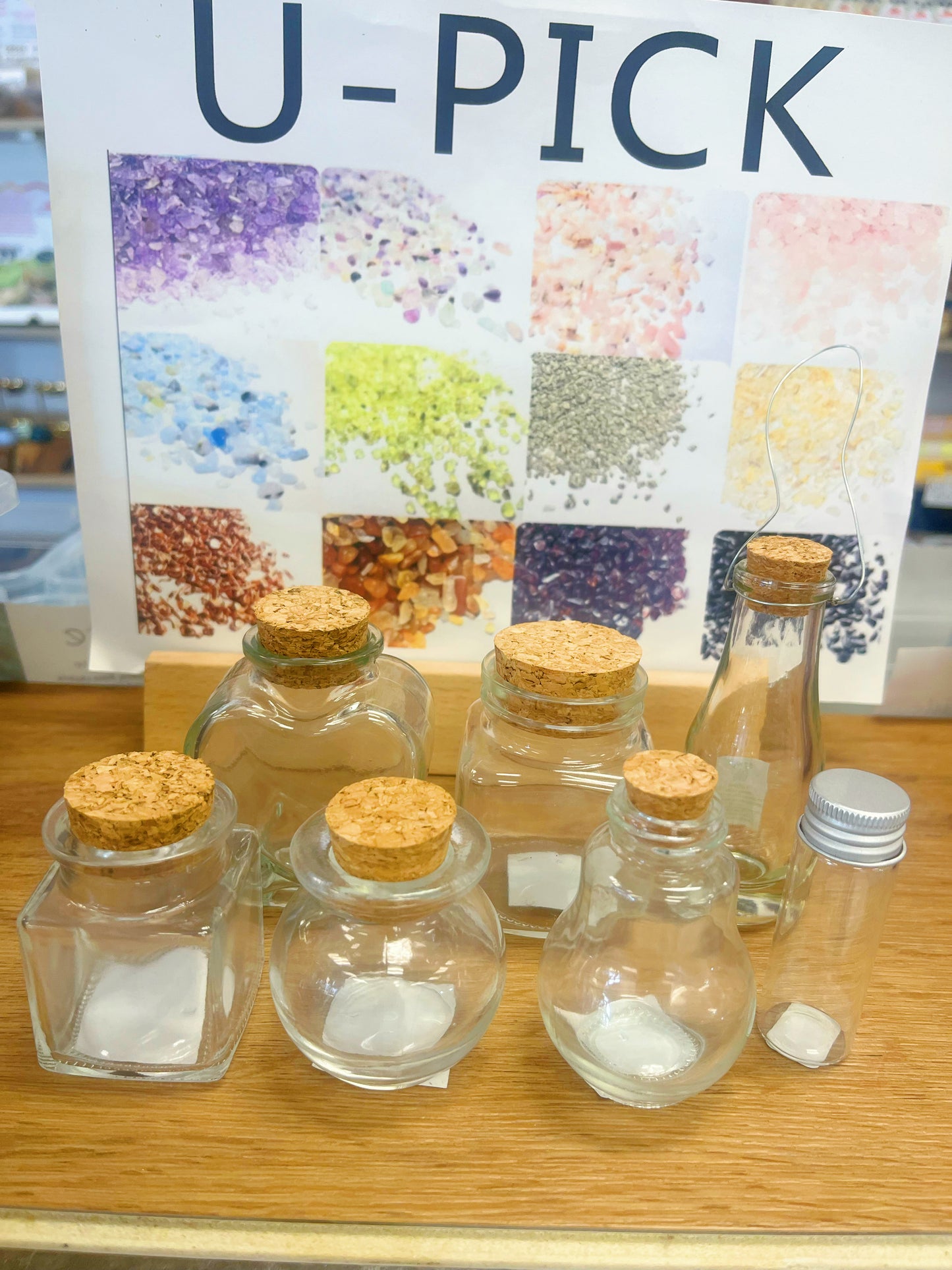 U Pick Crystal Bottles