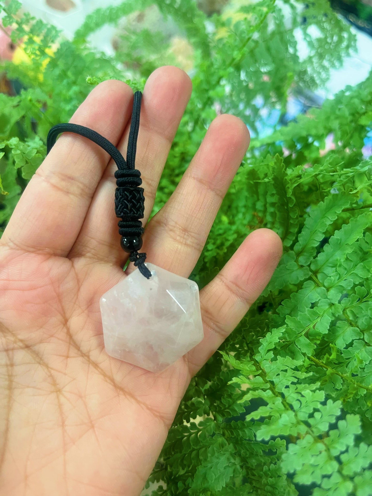 Crystal Hexagram Necklace