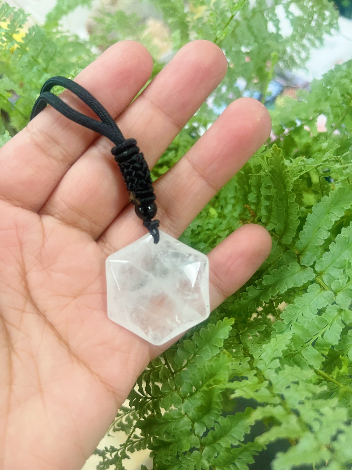 Crystal Hexagram Necklace