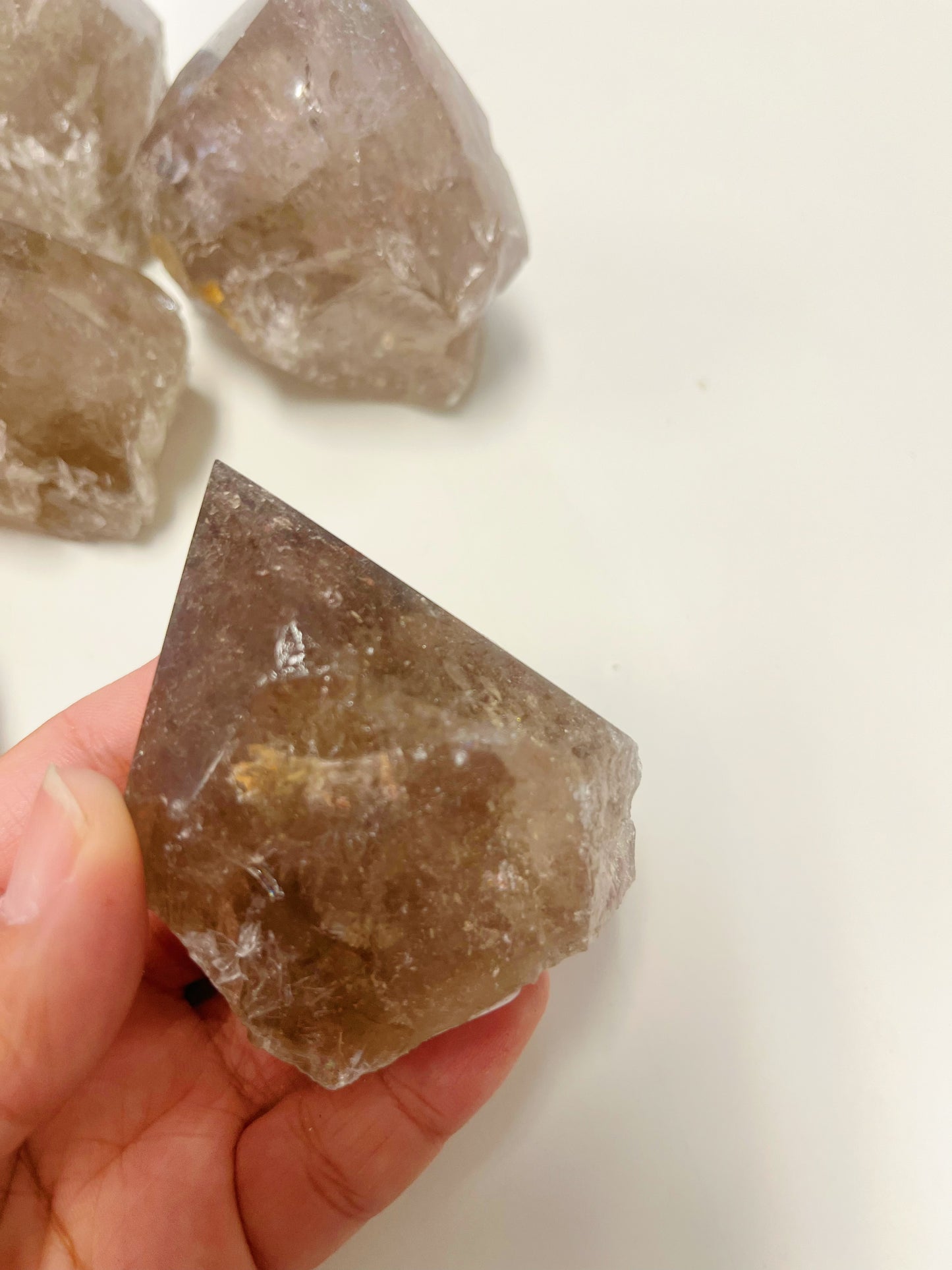 Rough Base Smoky Quartz Point Tower
