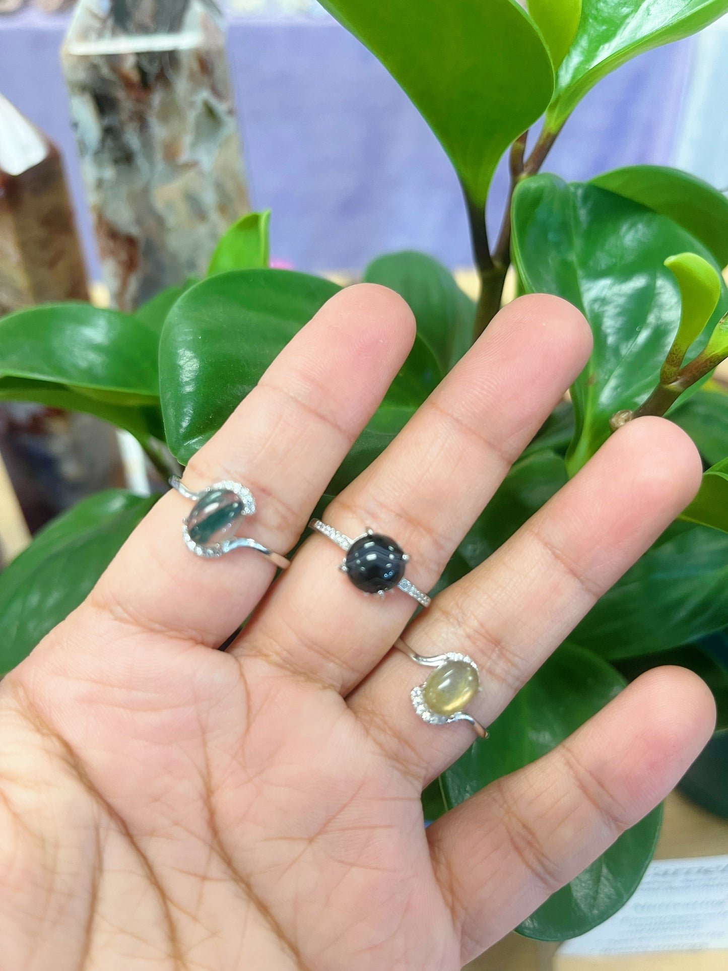 Crystal Sliver ring