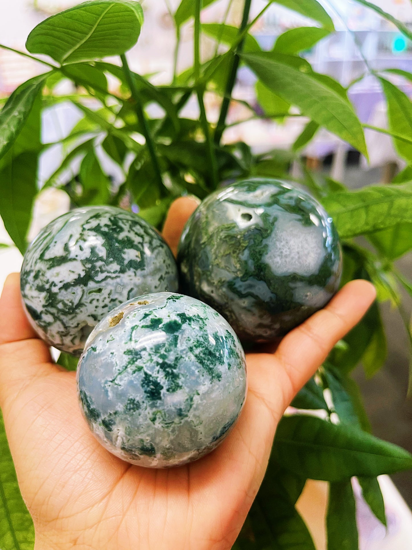 Moss Agate Sphere