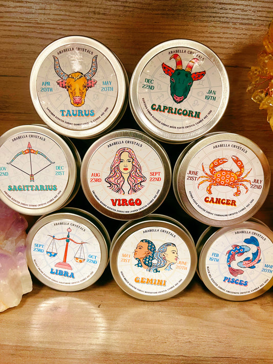 Zodiac Candle handmade