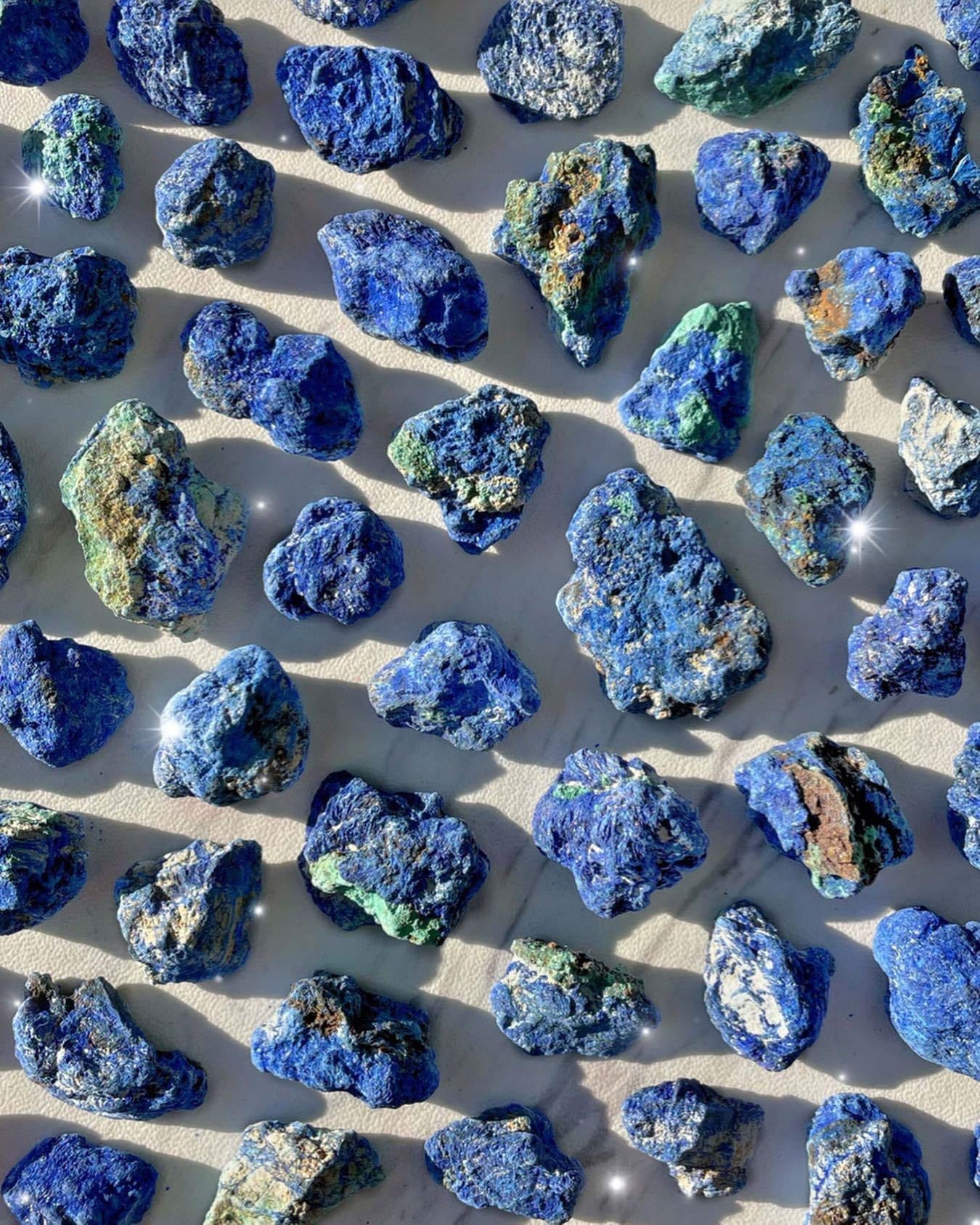 Azurite Malachite Rough Clusters