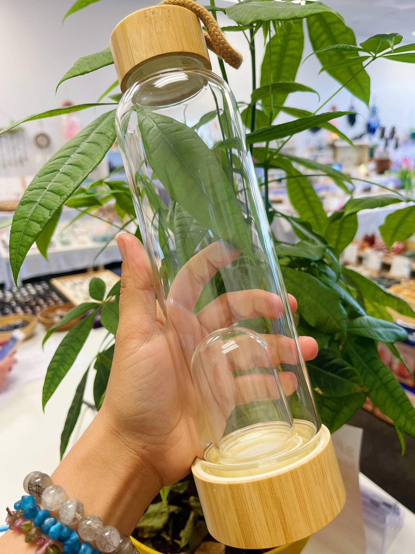 Bottle Gemstone Water Glass Bottle