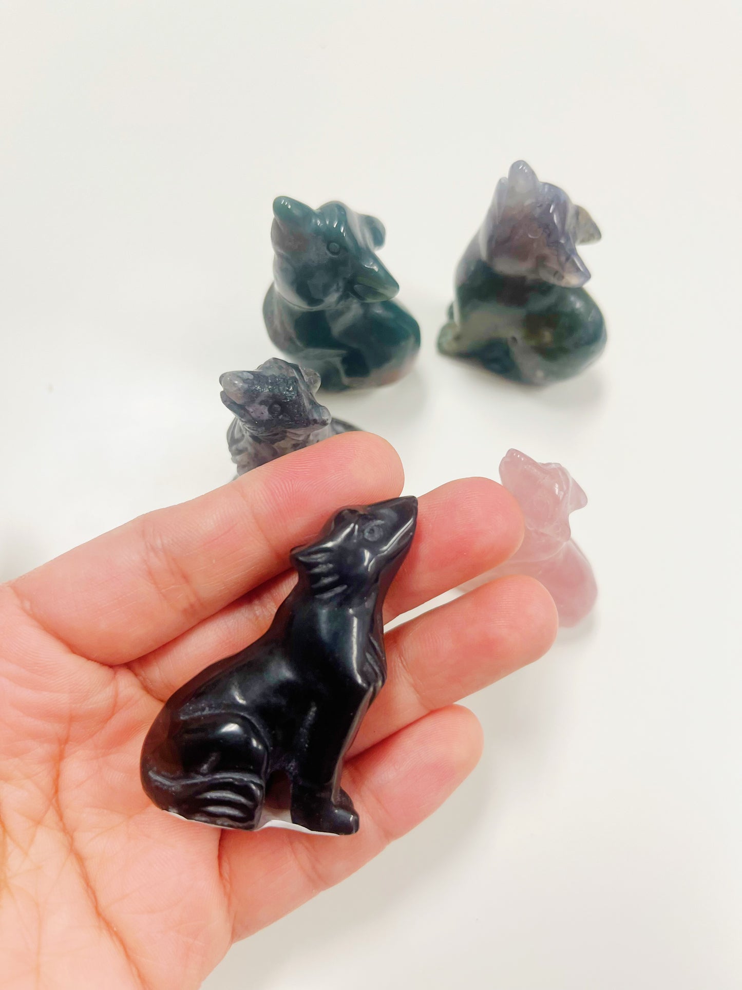Wolf Carving Gemstone