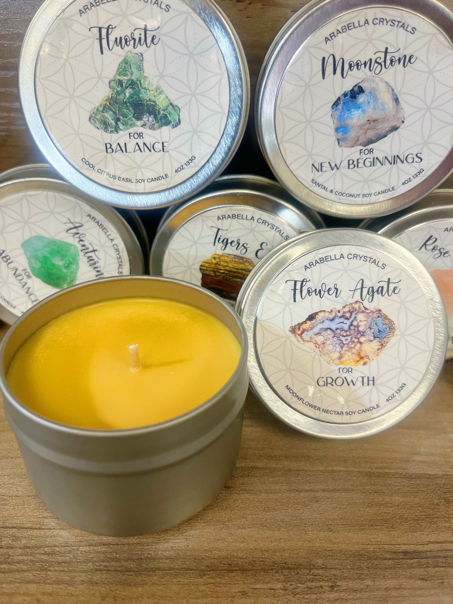 Candles Crystal Handmade