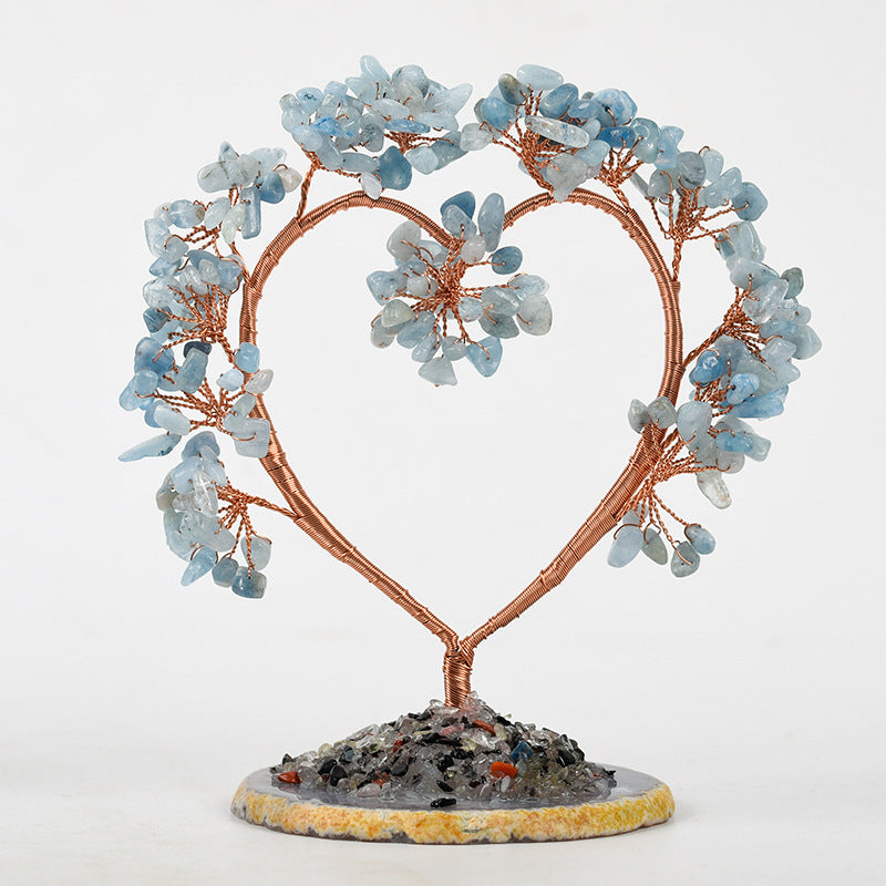 Heart Gemstone Chips Tree