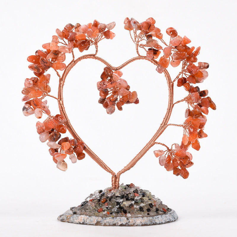 Heart Gemstone Chips Tree